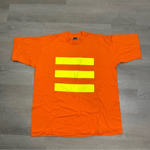 Vintage 90s Workwear High-visibility Safety & First Aid T-shirt Size Large - Picture 1 of 7